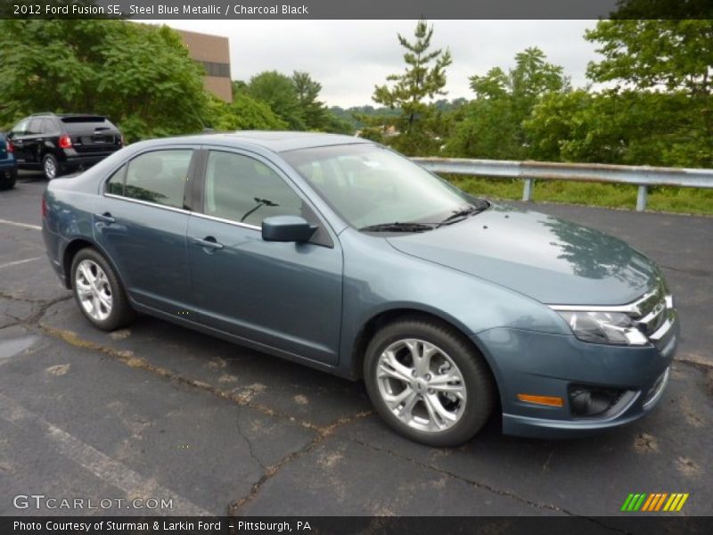 Steel Blue Metallic / Charcoal Black 2012 Ford Fusion SE