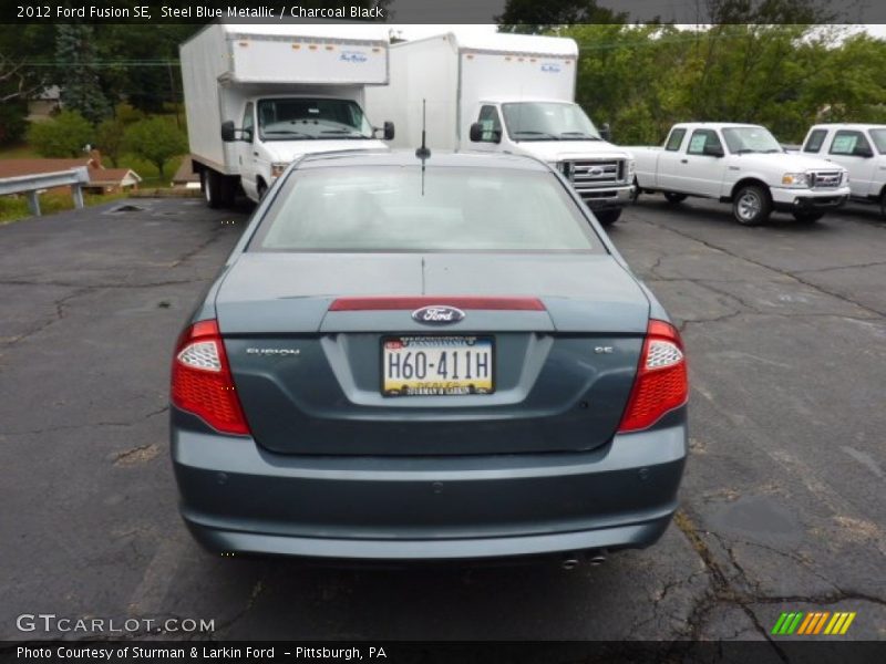 Steel Blue Metallic / Charcoal Black 2012 Ford Fusion SE