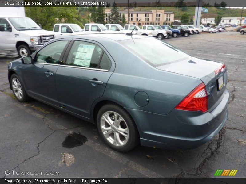 Steel Blue Metallic / Charcoal Black 2012 Ford Fusion SE