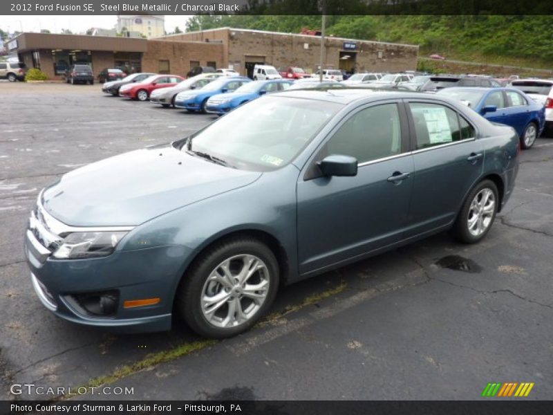 Steel Blue Metallic / Charcoal Black 2012 Ford Fusion SE