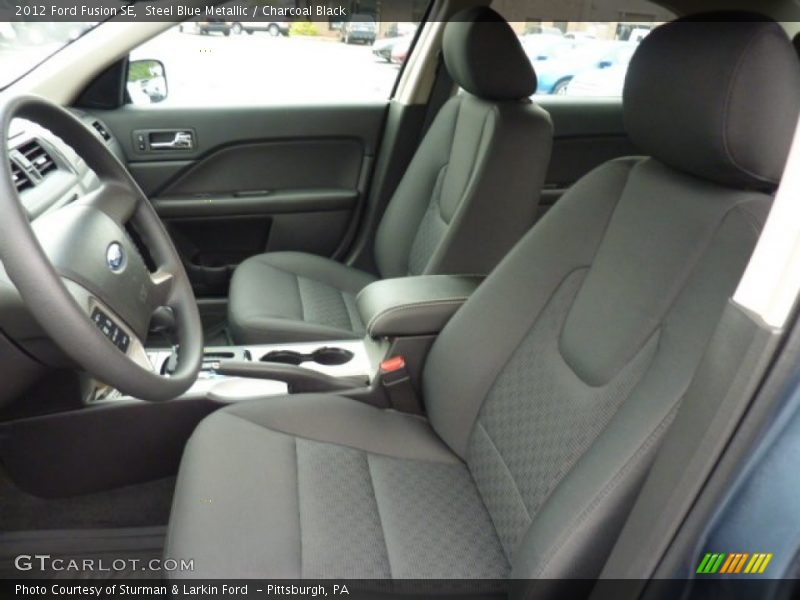 Steel Blue Metallic / Charcoal Black 2012 Ford Fusion SE