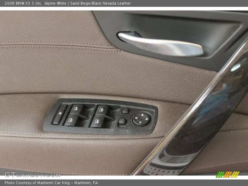 Alpine White / Sand Beige/Black Nevada Leather 2008 BMW X3 3.0si