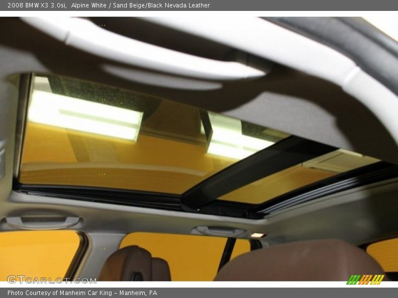 Alpine White / Sand Beige/Black Nevada Leather 2008 BMW X3 3.0si