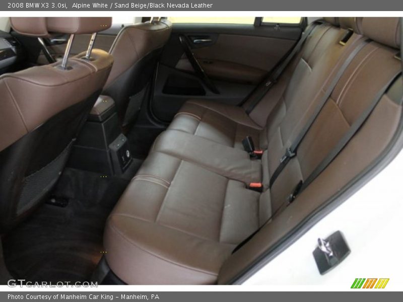 Alpine White / Sand Beige/Black Nevada Leather 2008 BMW X3 3.0si