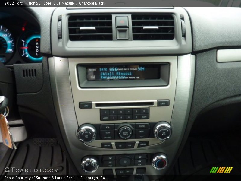 Steel Blue Metallic / Charcoal Black 2012 Ford Fusion SE