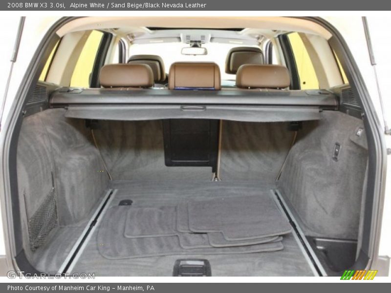 Alpine White / Sand Beige/Black Nevada Leather 2008 BMW X3 3.0si