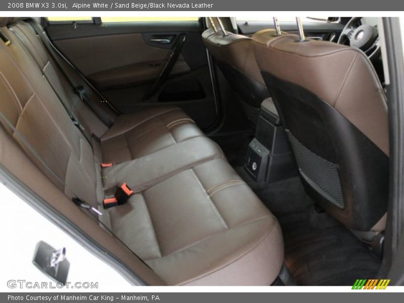 Alpine White / Sand Beige/Black Nevada Leather 2008 BMW X3 3.0si
