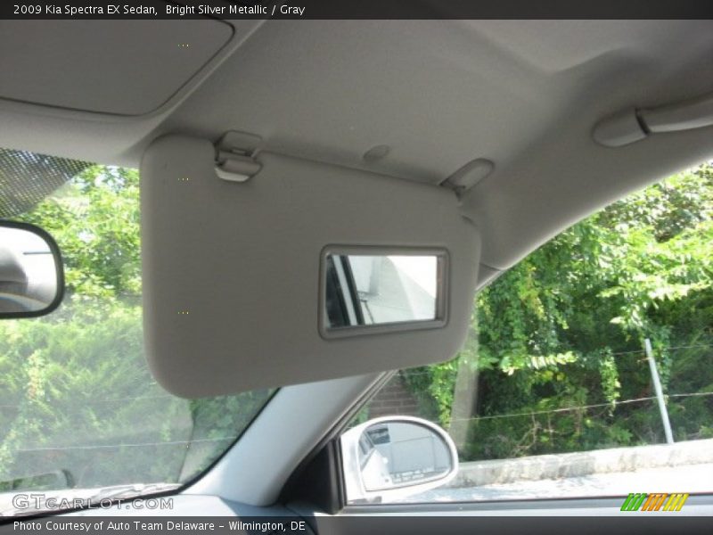 Bright Silver Metallic / Gray 2009 Kia Spectra EX Sedan