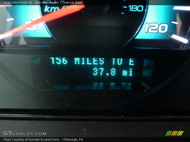 Steel Blue Metallic / Charcoal Black 2012 Ford Fusion SE