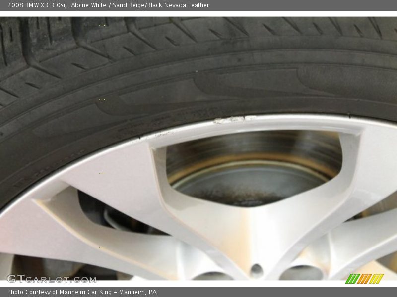 Alpine White / Sand Beige/Black Nevada Leather 2008 BMW X3 3.0si