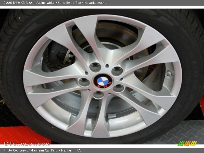 Alpine White / Sand Beige/Black Nevada Leather 2008 BMW X3 3.0si