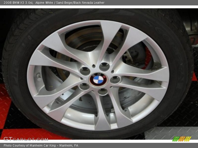 Alpine White / Sand Beige/Black Nevada Leather 2008 BMW X3 3.0si