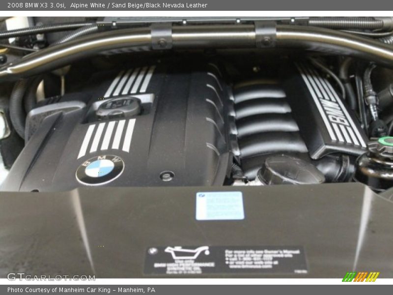Alpine White / Sand Beige/Black Nevada Leather 2008 BMW X3 3.0si