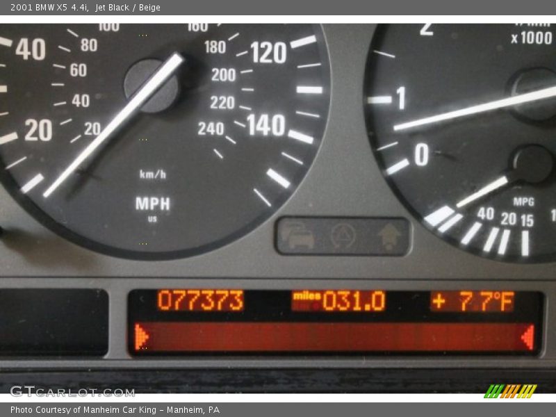 Jet Black / Beige 2001 BMW X5 4.4i