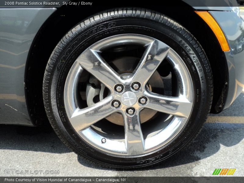 Sly Gray / Ebony 2008 Pontiac Solstice Roadster