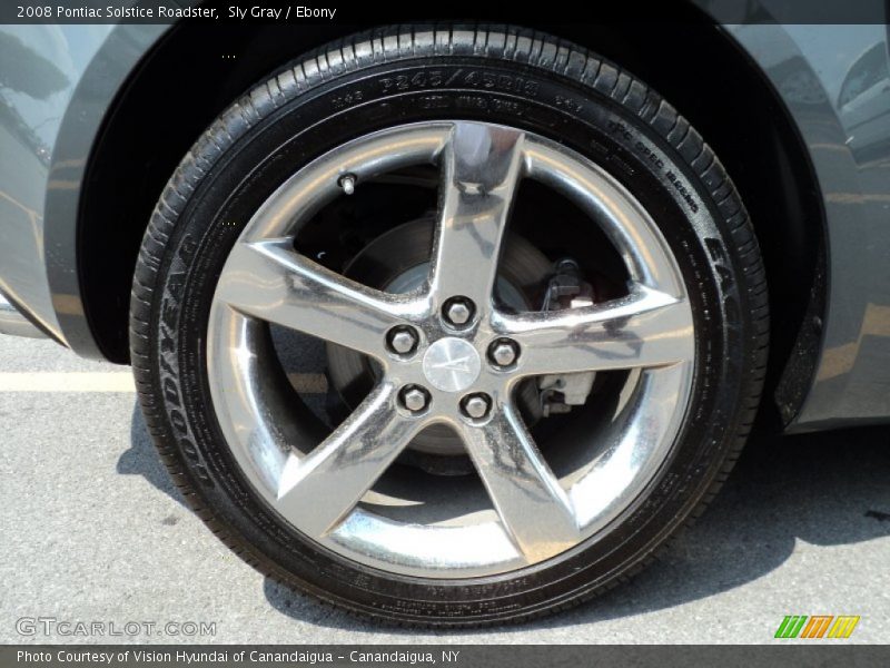 Sly Gray / Ebony 2008 Pontiac Solstice Roadster