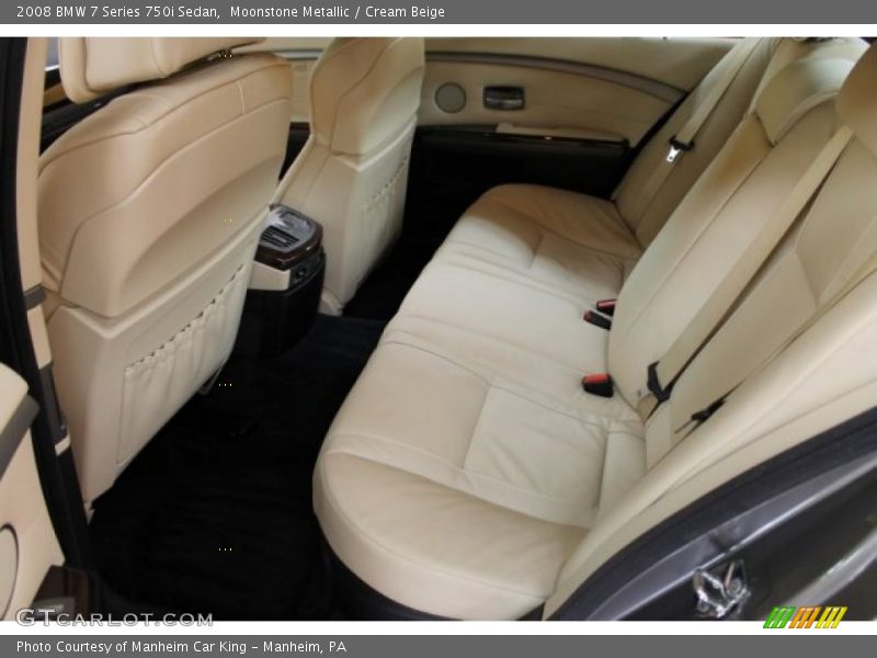 Moonstone Metallic / Cream Beige 2008 BMW 7 Series 750i Sedan