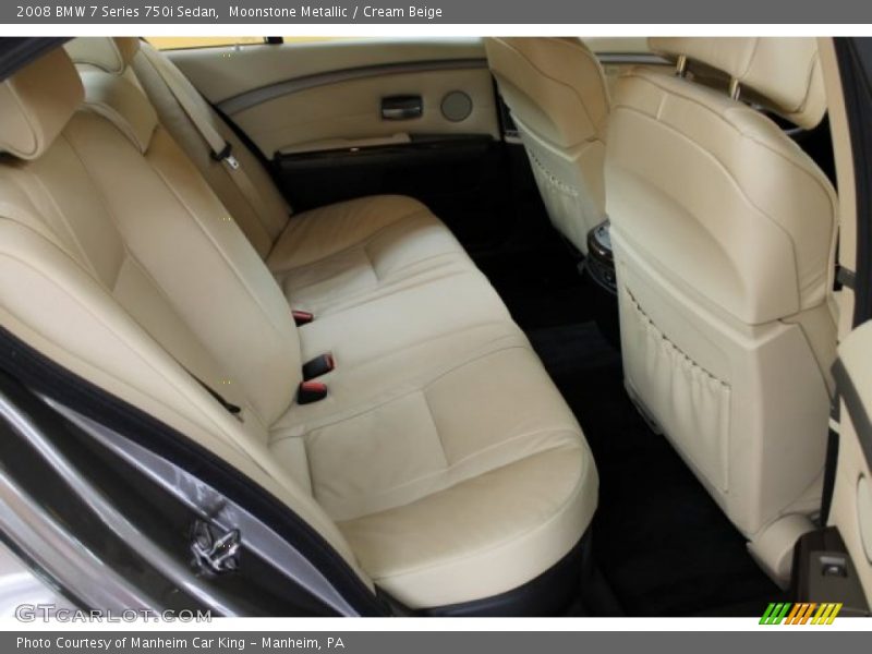  2008 7 Series 750i Sedan Cream Beige Interior