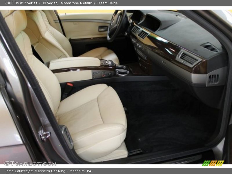  2008 7 Series 750i Sedan Cream Beige Interior