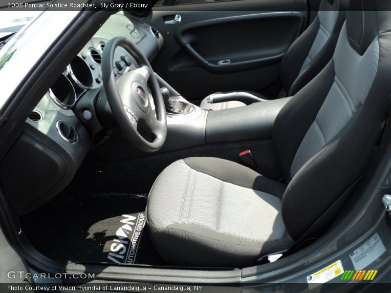Sly Gray / Ebony 2008 Pontiac Solstice Roadster