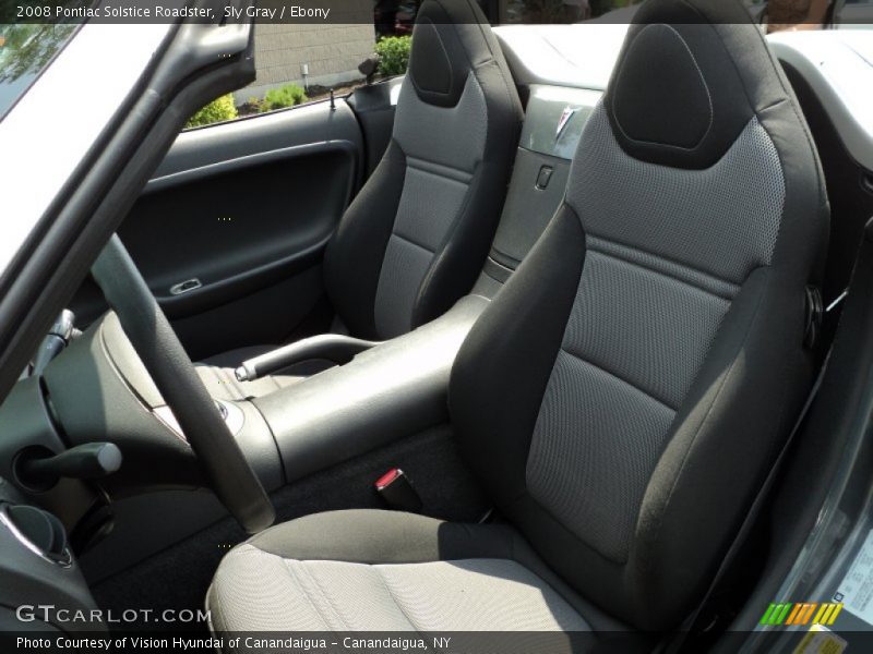 Sly Gray / Ebony 2008 Pontiac Solstice Roadster