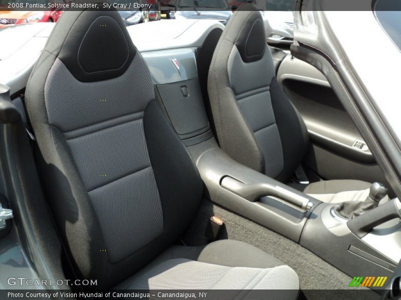 Sly Gray / Ebony 2008 Pontiac Solstice Roadster