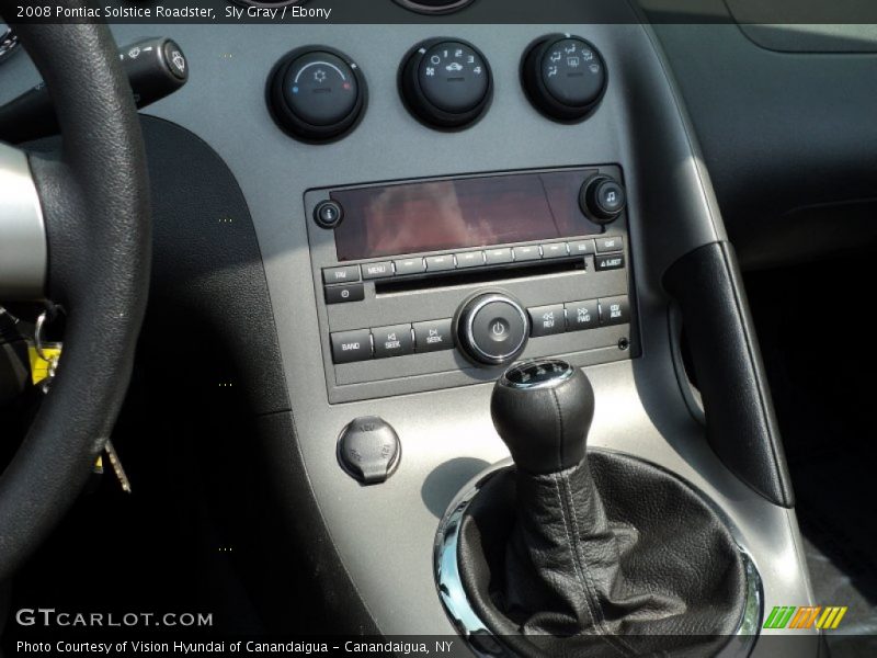 Sly Gray / Ebony 2008 Pontiac Solstice Roadster
