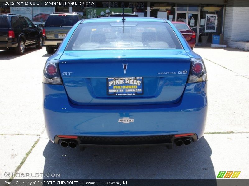 Stryker Blue Metallic / Onyx 2009 Pontiac G8 GT