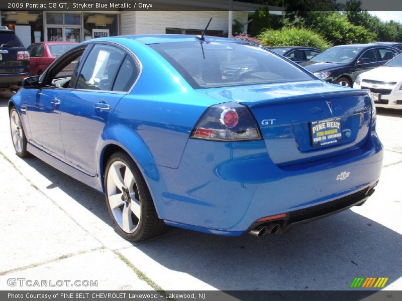 Stryker Blue Metallic / Onyx 2009 Pontiac G8 GT