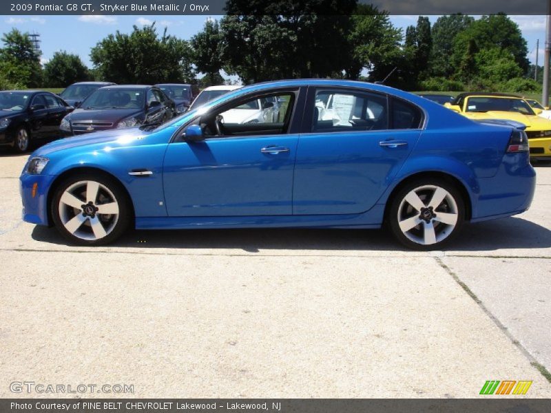Stryker Blue Metallic / Onyx 2009 Pontiac G8 GT
