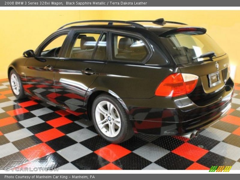 Black Sapphire Metallic / Terra Dakota Leather 2008 BMW 3 Series 328xi Wagon
