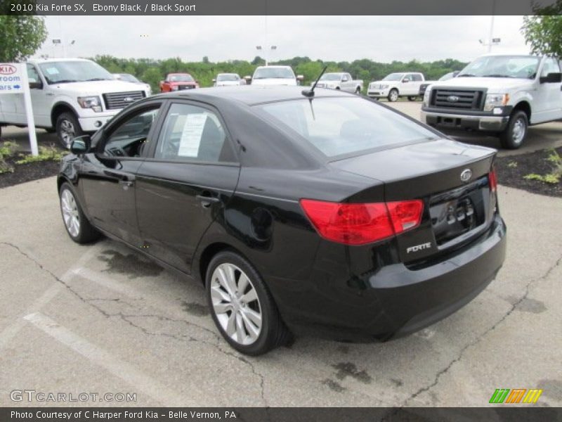 Ebony Black / Black Sport 2010 Kia Forte SX