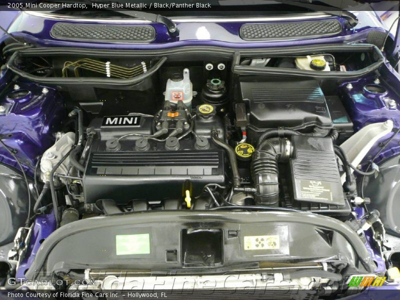 Hyper Blue Metallic / Black/Panther Black 2005 Mini Cooper Hardtop