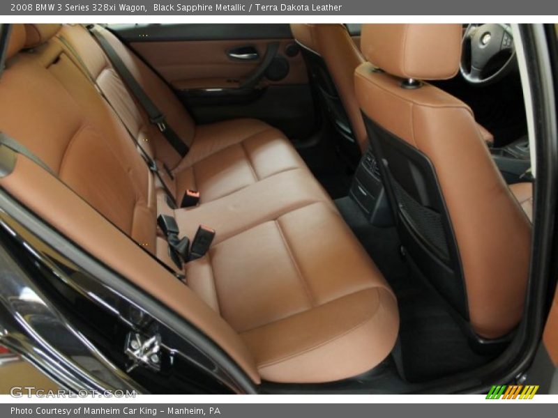 Black Sapphire Metallic / Terra Dakota Leather 2008 BMW 3 Series 328xi Wagon