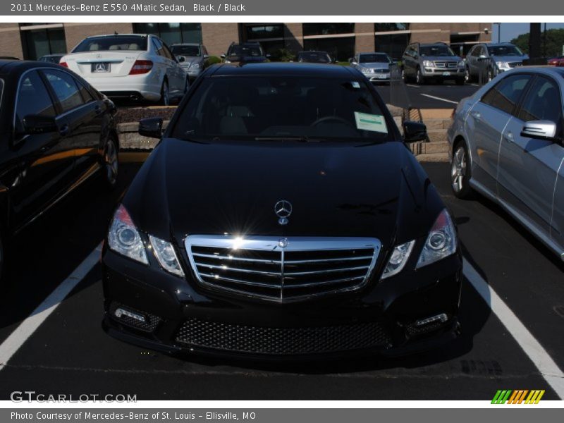 Black / Black 2011 Mercedes-Benz E 550 4Matic Sedan