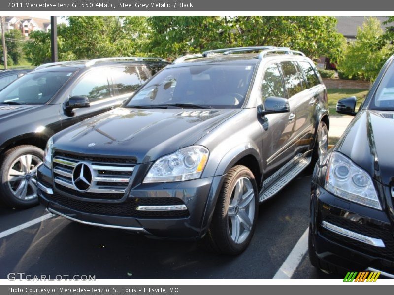 Steel Grey Metallic / Black 2011 Mercedes-Benz GL 550 4Matic