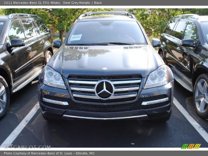 Steel Grey Metallic / Black 2011 Mercedes-Benz GL 550 4Matic