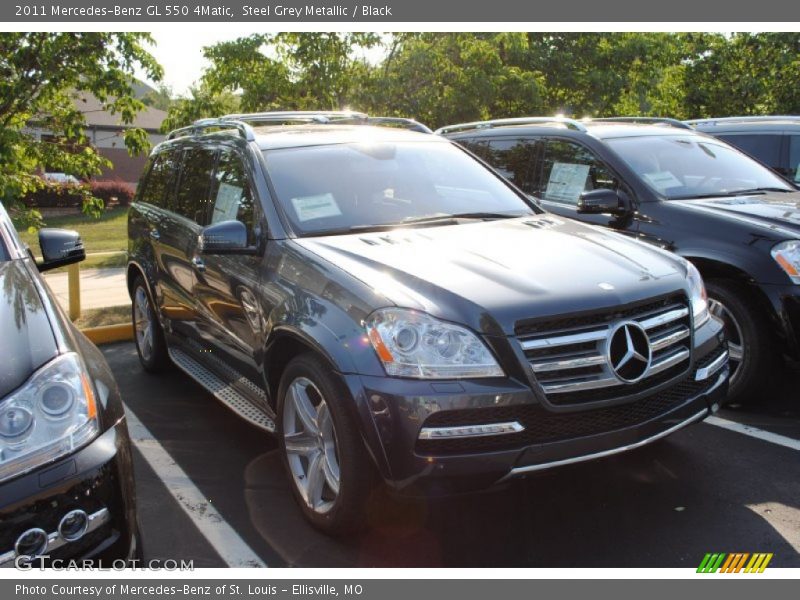 Steel Grey Metallic / Black 2011 Mercedes-Benz GL 550 4Matic