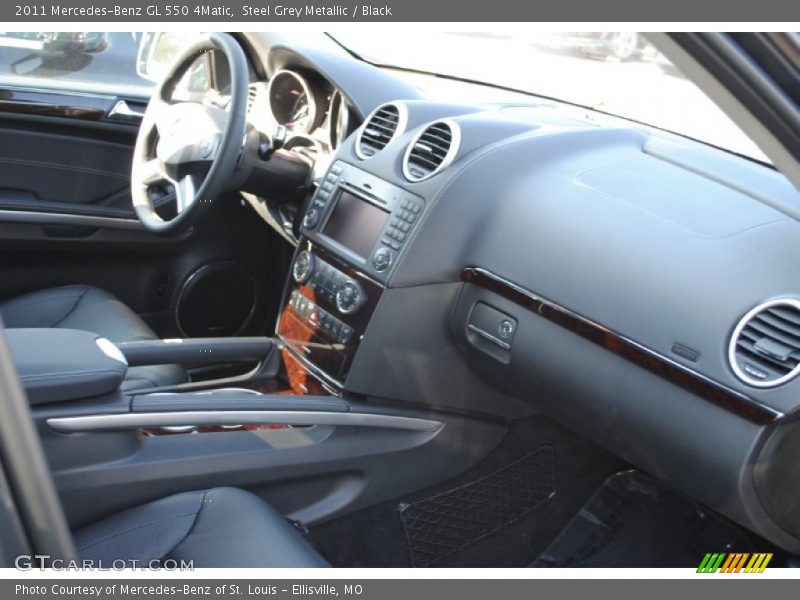 Steel Grey Metallic / Black 2011 Mercedes-Benz GL 550 4Matic