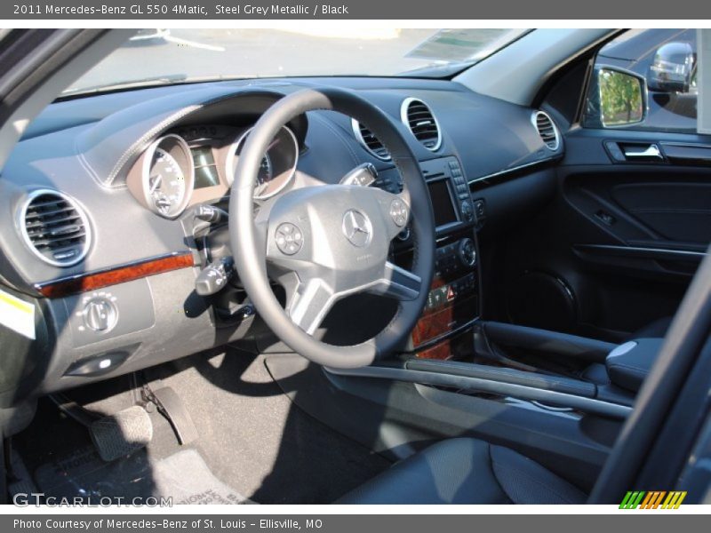 Steel Grey Metallic / Black 2011 Mercedes-Benz GL 550 4Matic