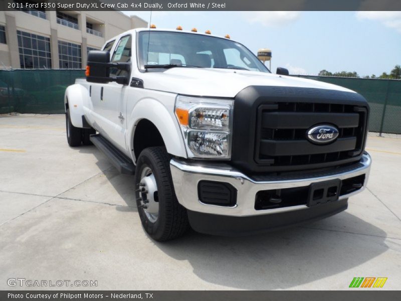 Oxford White / Steel 2011 Ford F350 Super Duty XL Crew Cab 4x4 Dually