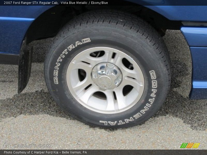 Vista Blue Metallic / Ebony/Blue 2007 Ford Ranger STX Regular Cab