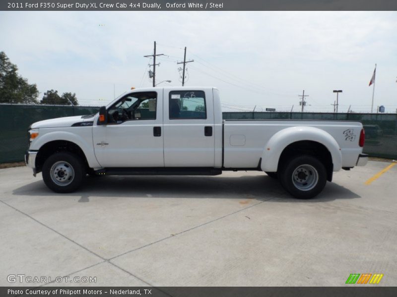 Oxford White / Steel 2011 Ford F350 Super Duty XL Crew Cab 4x4 Dually