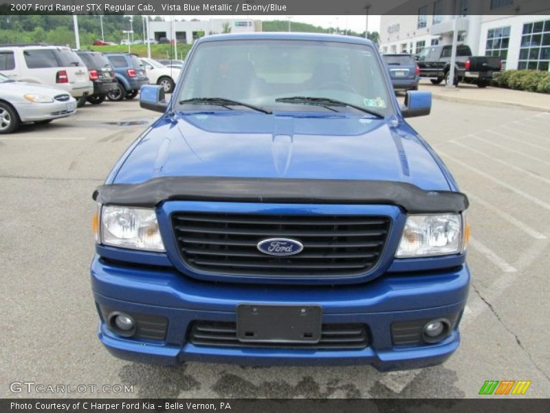 Vista Blue Metallic / Ebony/Blue 2007 Ford Ranger STX Regular Cab
