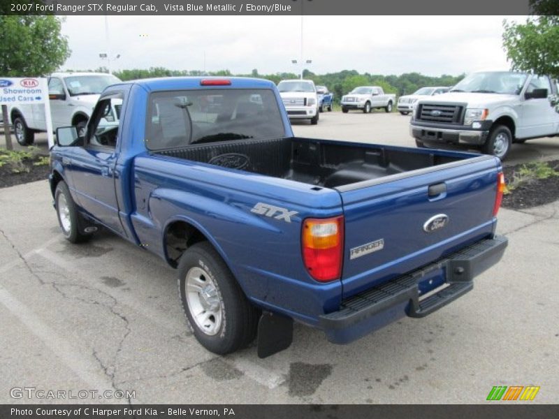 Vista Blue Metallic / Ebony/Blue 2007 Ford Ranger STX Regular Cab