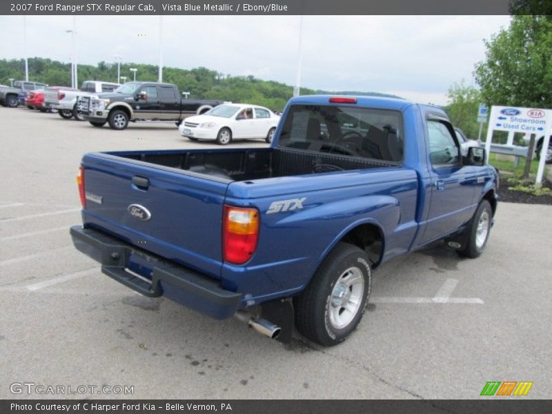 Vista Blue Metallic / Ebony/Blue 2007 Ford Ranger STX Regular Cab