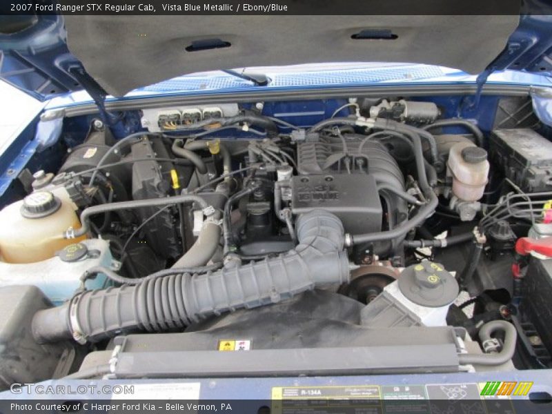 Vista Blue Metallic / Ebony/Blue 2007 Ford Ranger STX Regular Cab