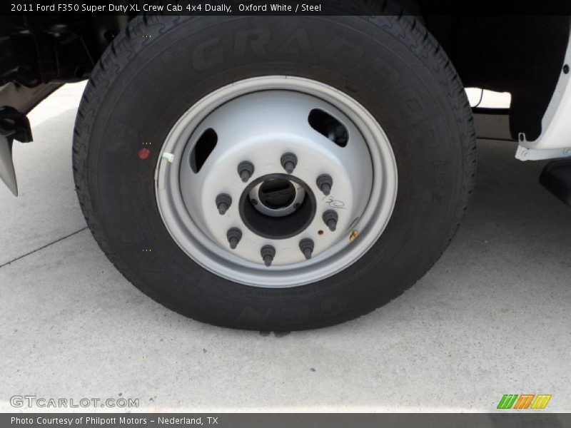 Oxford White / Steel 2011 Ford F350 Super Duty XL Crew Cab 4x4 Dually