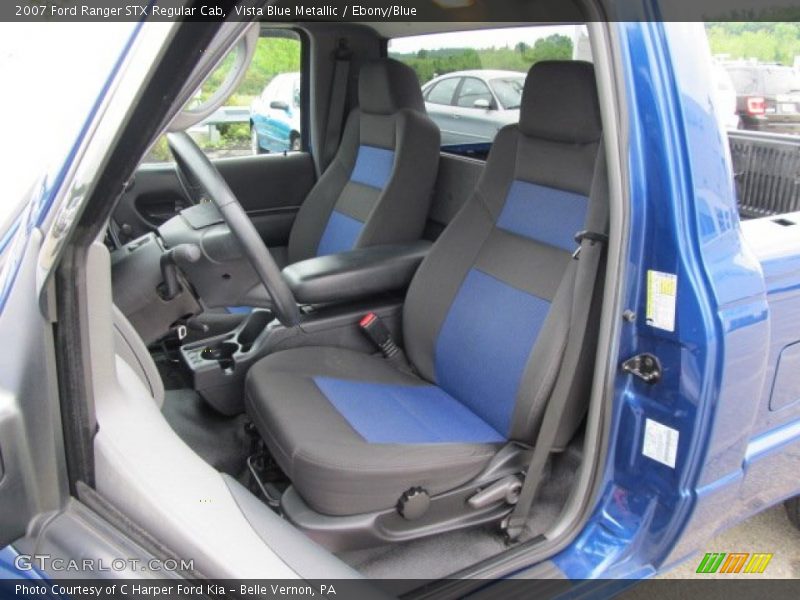 Vista Blue Metallic / Ebony/Blue 2007 Ford Ranger STX Regular Cab