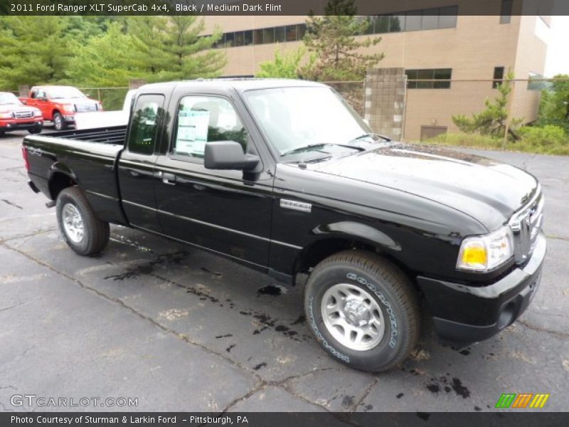 Black / Medium Dark Flint 2011 Ford Ranger XLT SuperCab 4x4